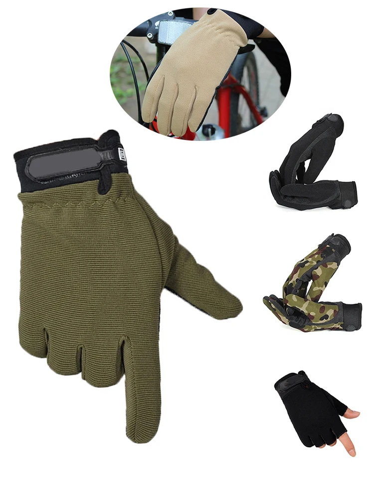 

Перчатки мужские тактические, легкие дышащие ветрозащитные Митенки на полпальца, Нескользящие, летние, для спорта на открытом воздухе, вело...