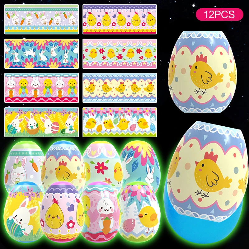 

2022 new Easter Egg Film Children's Diy Simulation Egg Plastic Film Twist Egg Film