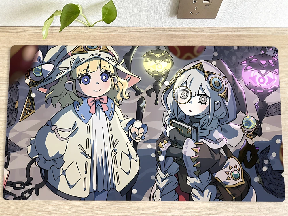 YuGiOh Playmat Risette of The White Woods Asteria TCG CCG Коврик для коллекционных карточных игр мыши