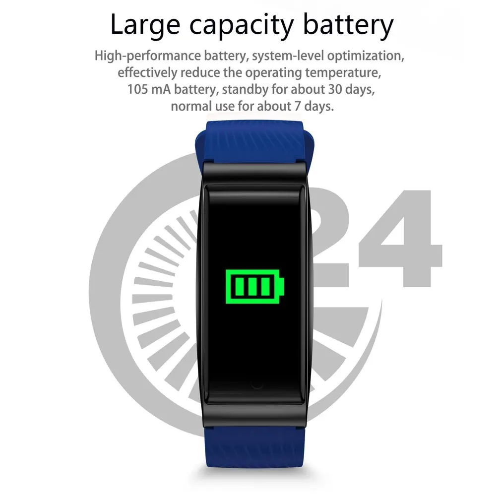 

F4 Smart Bracelet 0.96" Color Screen Heart Rate Pulse Monitor Sport Watch Waterproof Fitness Wristband Fitness Equipment