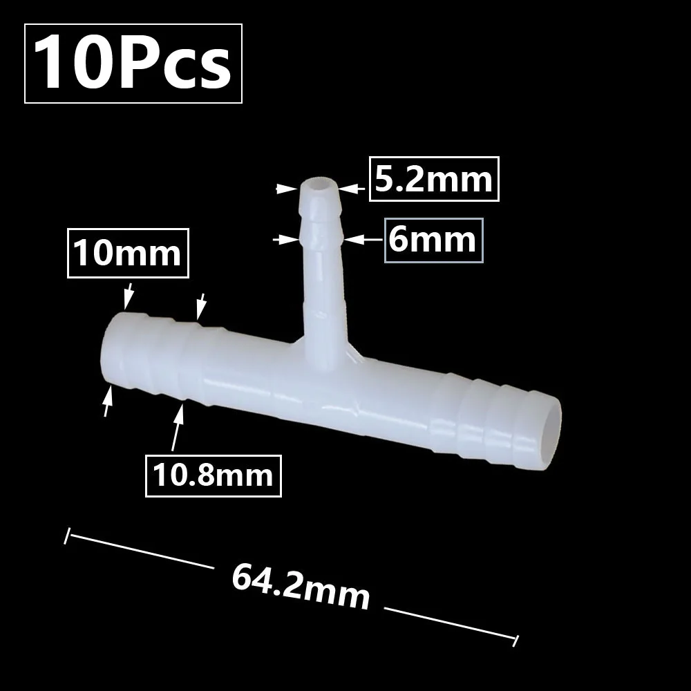 

Пластиковые соединители для шланга KWZL 10 шт., 16/12/11/10/8/6/5 мм