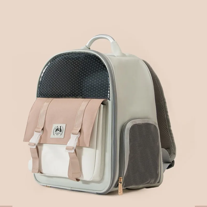 

Cat Bag Outdoor Portable Breathable Canvas Bag Puppy Backpack Cat Dog Backpack Large Capacity Cat Pet Supplies