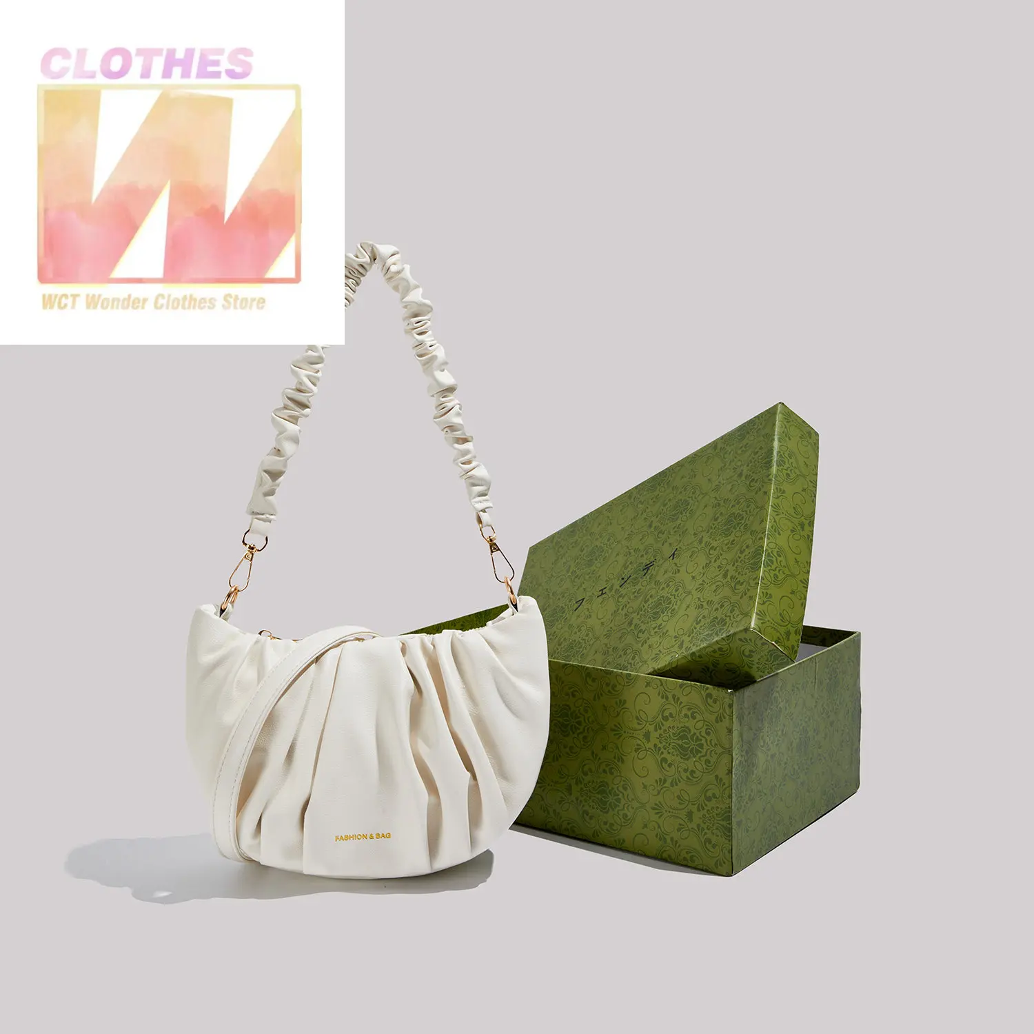 2023 New Trend Luxury Brand Folds PU Leather Mini Bags for Women Hobo Bag Crossbody Travel Bags Female Handbags Portable Solid