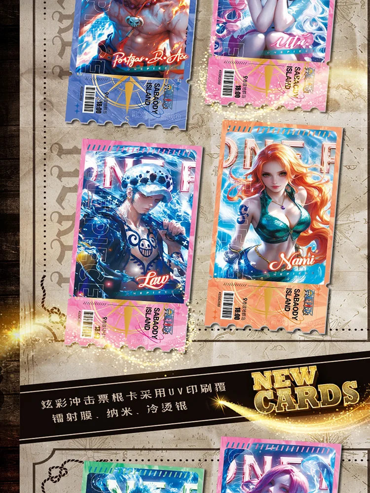 Новые карты One Piece Kabago 8 серии Луффи Зоро Санджи Нами Редкий персонаж Аниме