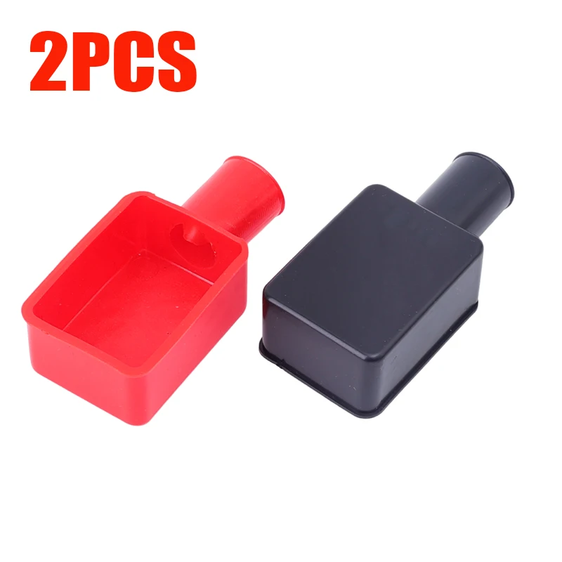 Положительная и отрицательная защитная крышка для автомобильного аккумуляторного отсека, мягкий пластик, гибкий изолятор клемм аккумулятора, защитные детали