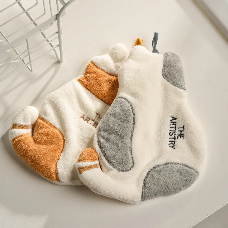 

Hand Towel Super Cute Cat Microfiber For Child Kitchen Tools Towel Absorbent Kitchen Towel Tableware Cleaning High-efficiency