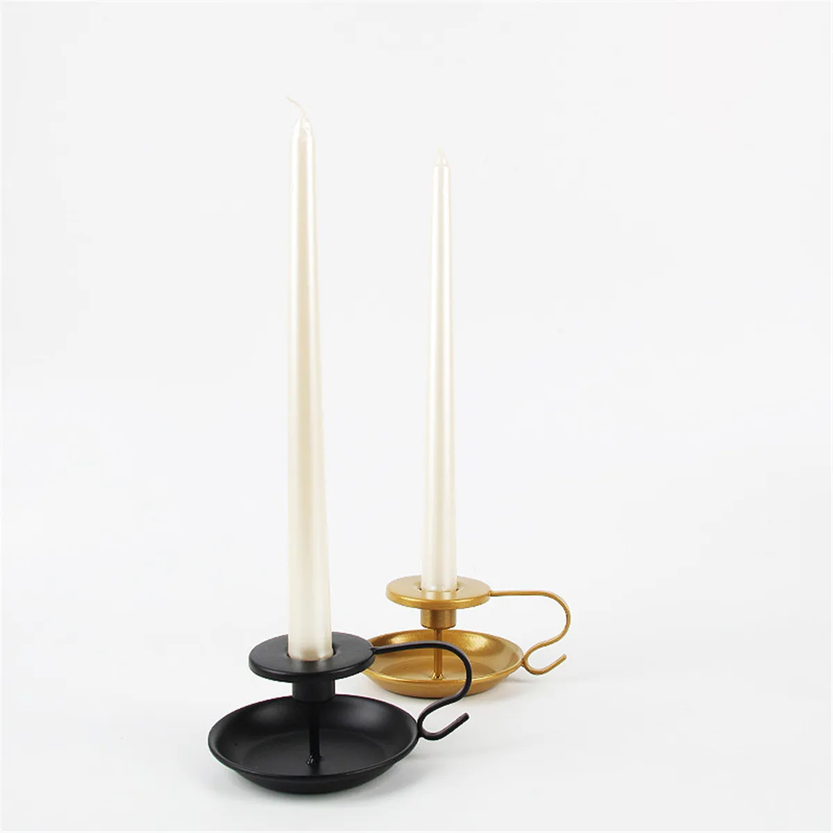 

Taper Candle Holder Retro Iron Candlestick Holders Wedding Home Party Decor