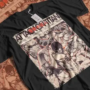 Эстетическая винтажная уличная одежда из аниме-фильма Титан классическая