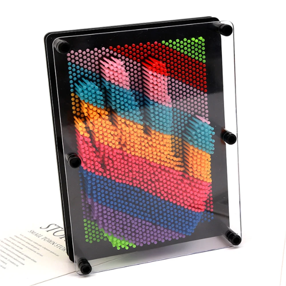 

3D Clone Metal Pin Antistress Art Clone Hand Shape Model kid Toys Pinscreen Needle Board Sculptures Painting Carving Pinart Gift