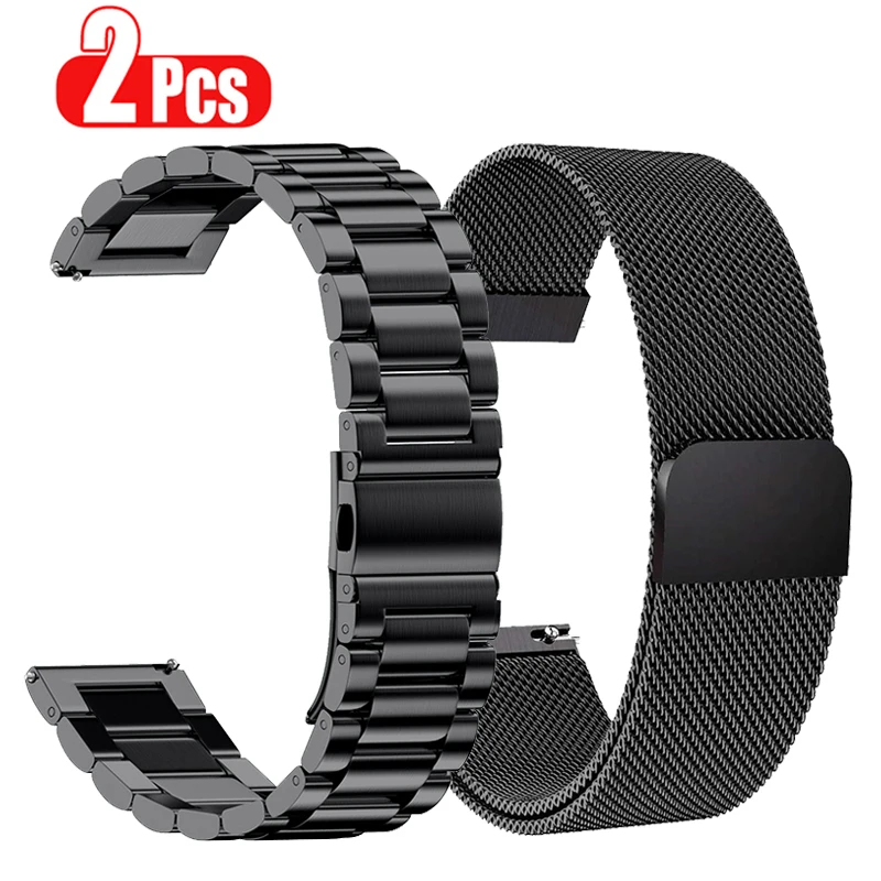 

18/20/22mm Stainless Steel Watchband For Garmin Venu 2 2s Plus Smart Watch Vivoactive 4 4s Strap Vivomove 3 3s Magnetic Bracelet