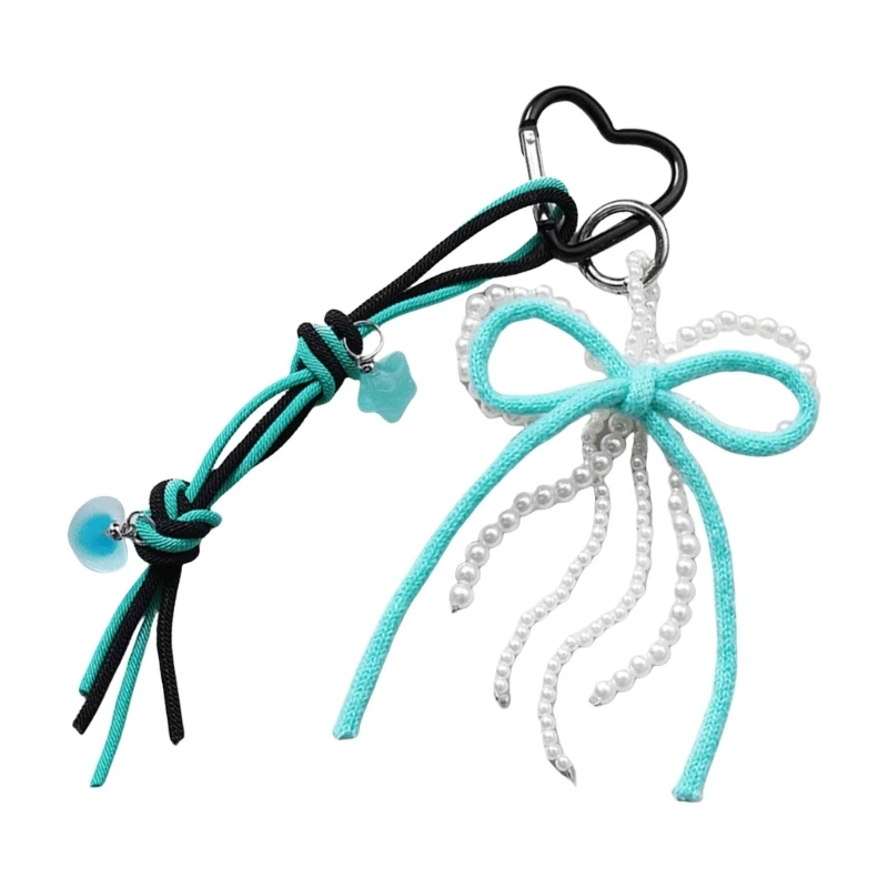Модный брелок из искусственного жемчуга с бантом стильный для рюкзака