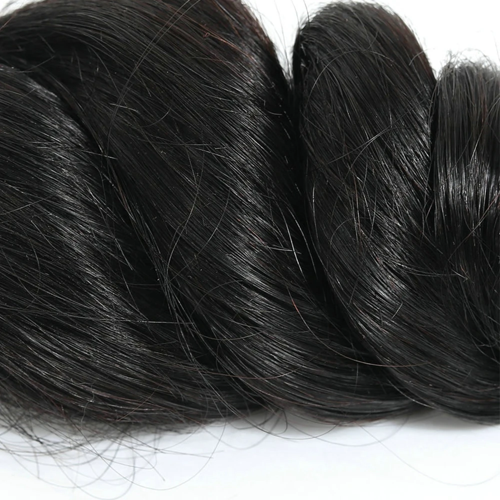 Свободные волнистые пучки человеческие волосы для чернокожих женщин перуанские