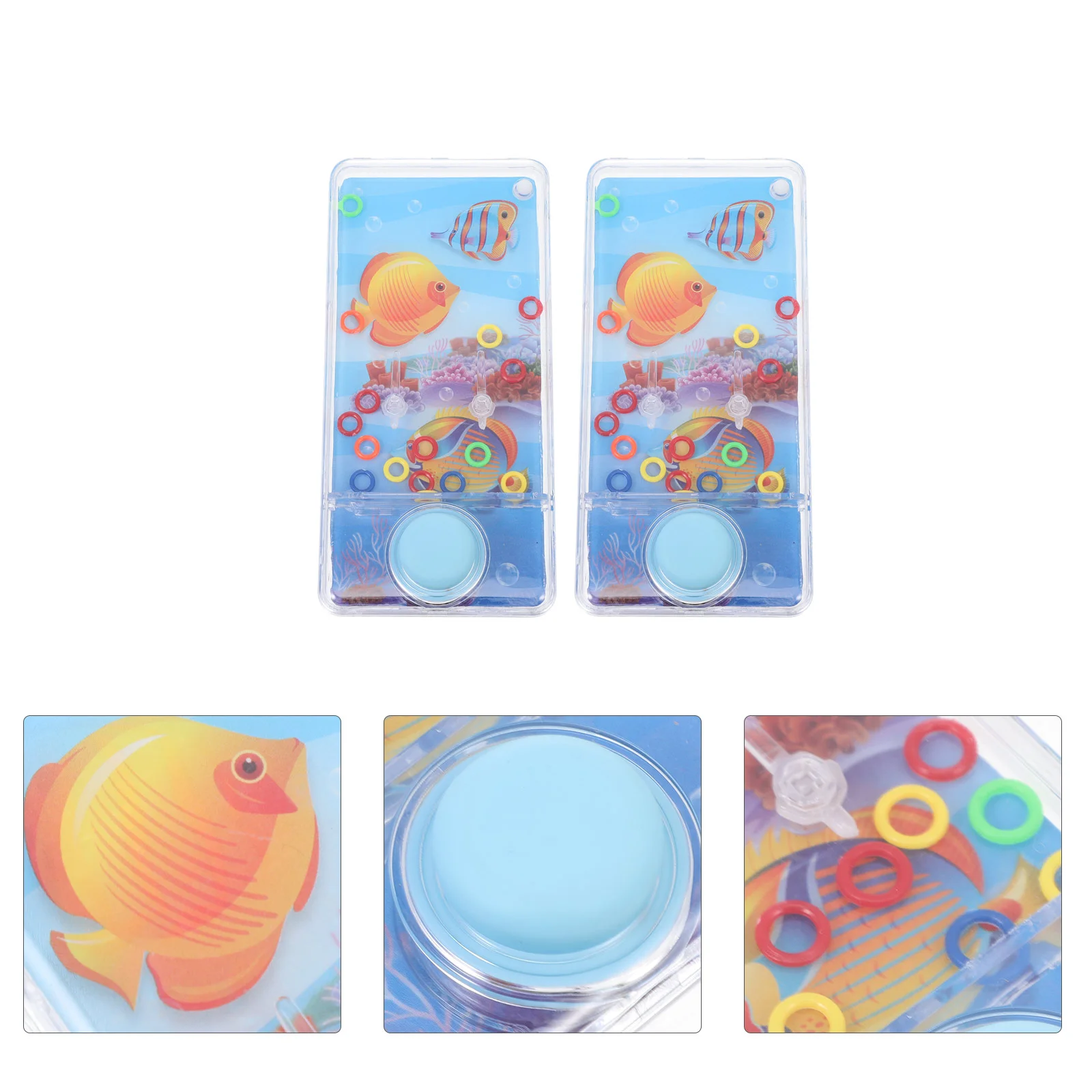 

Water Ring Gametoss Toys Kids Handheld Ferrulegames Mini Lasso Throwing Party Favors Fish Tossing Children Arcade 80S Cartoon