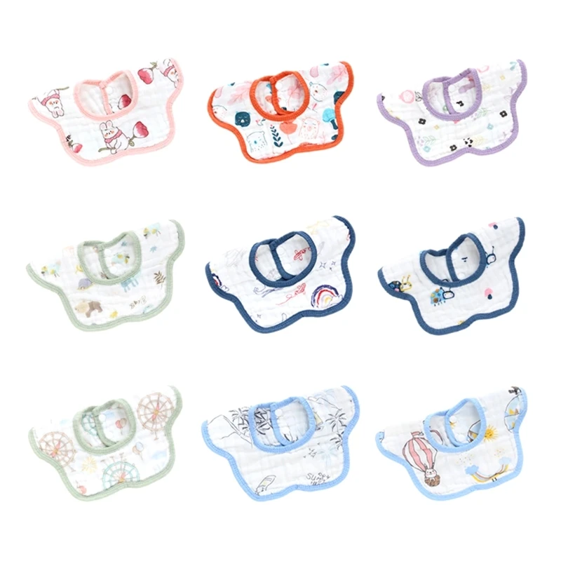 

Burp Cloths Baby Bibs Drooling Apron Cotton Drooling Apron for Toddlers Infant