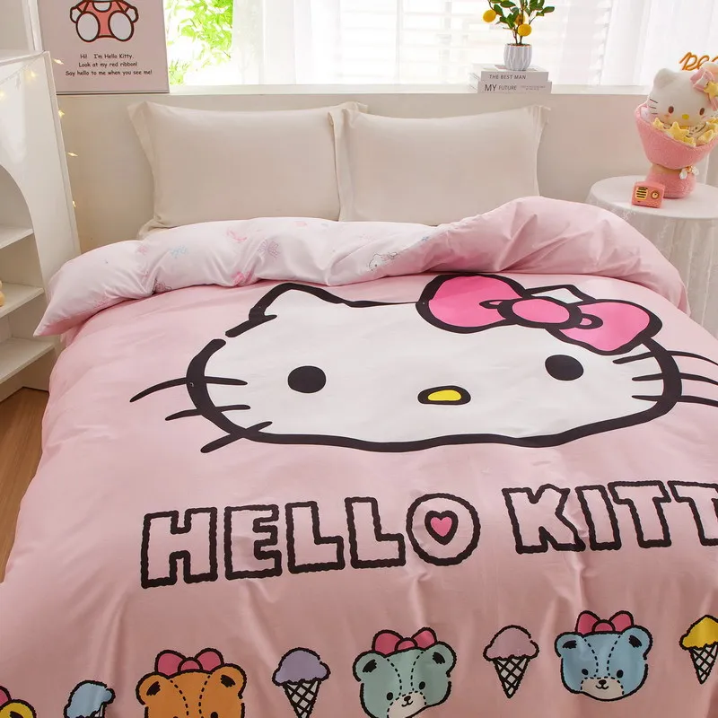 

Sanrio Kuromi Pure Cotton Quilt Cover for Single Person in Student Dormitory, Warm and Comfortable for A Good Night's Sleep