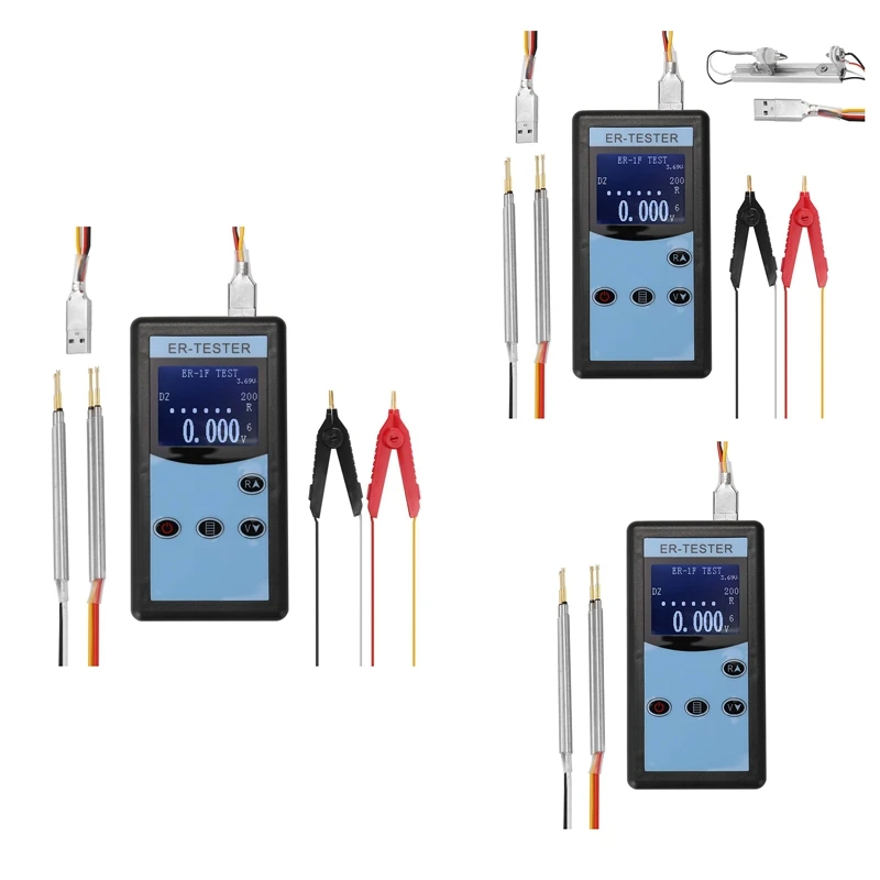 0.01MΩ-200Ω 4 Wire Battery Internal Resistance Tester  Battery Voltage Resistance Testing Tester Nickel Hydrogen C