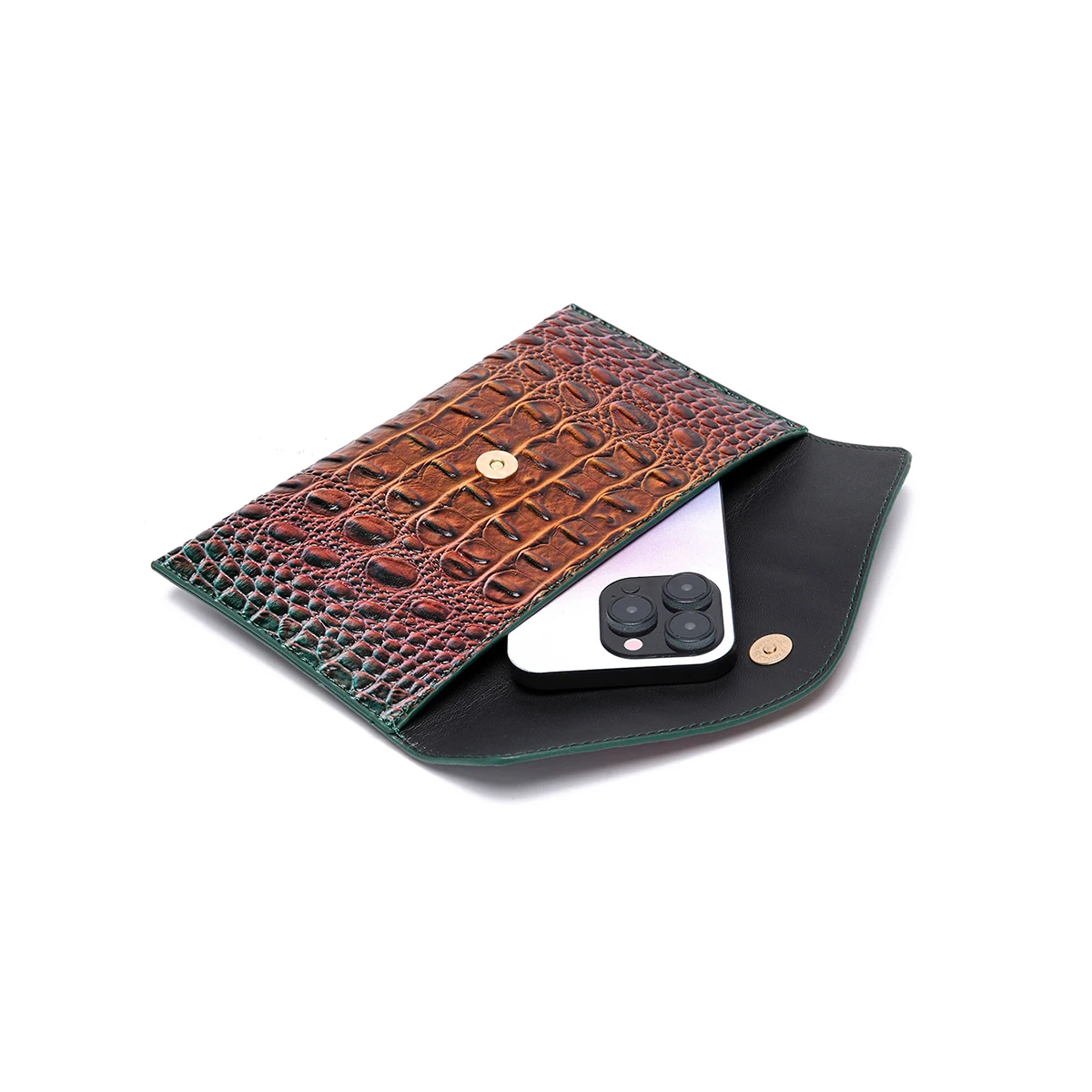 Современная большая сумка из крокодиловой кожи в городском стиле с