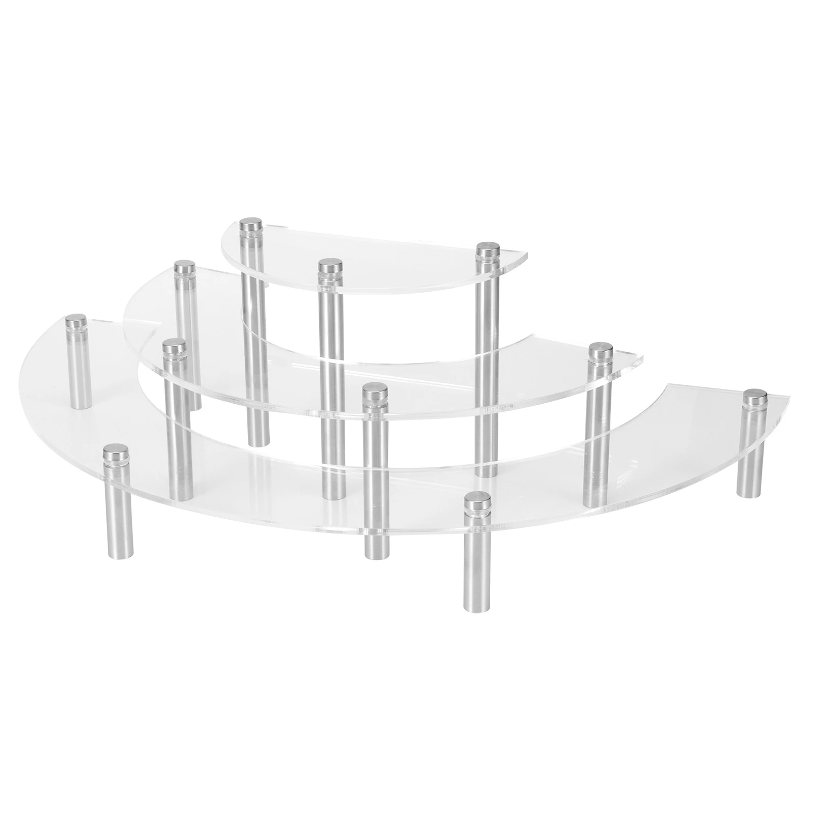 Трехуровневая акриловая стойка для витрин кексов Свадебные Рождественские