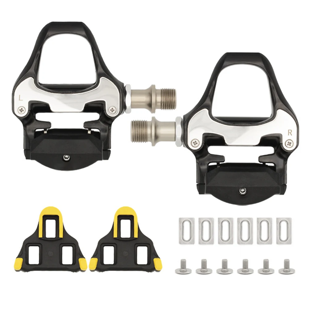 

Bike Pedal Set Strong Aluminum Alloy All Rround Non Slip Flat Super Bearing Lightweight Indoor Outdoor Quick Release Cleat
