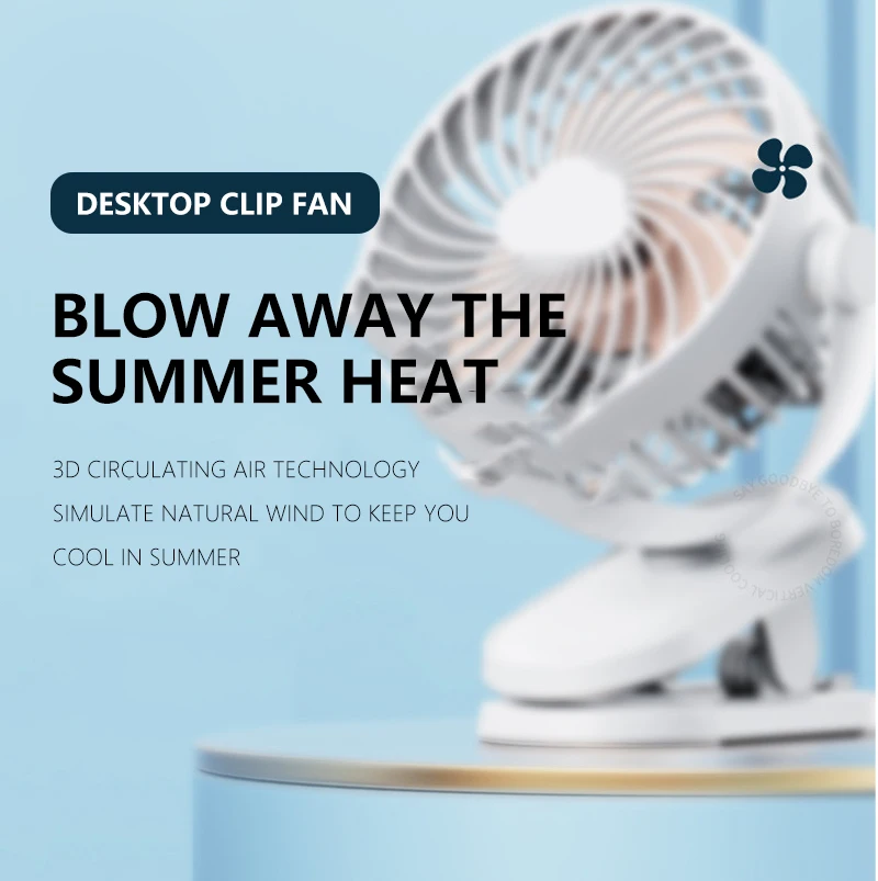 

Маленький портативный Перезаряжаемый вентилятор с USB-зарядкой, устройство для студенческого общежития и автомобиля с креплением, Настольн...