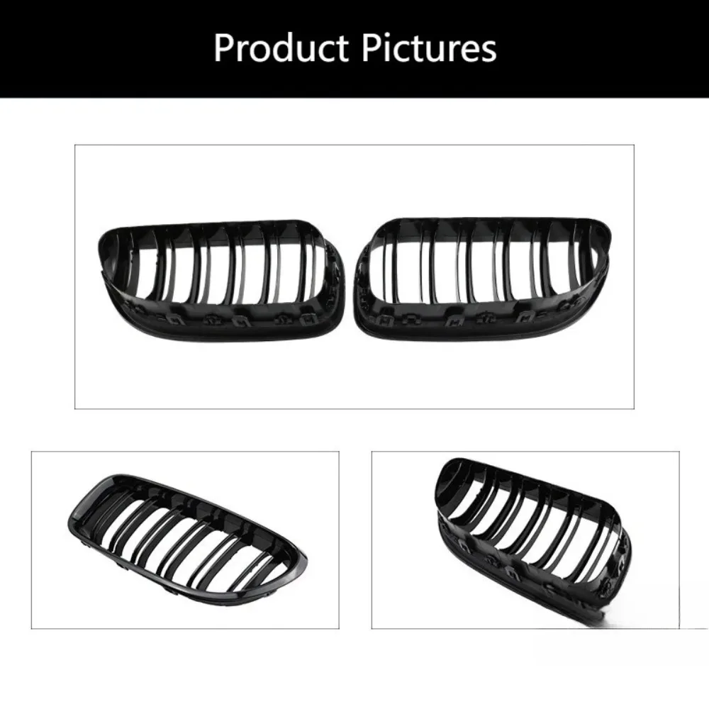 Новая передняя решетка радиатора Sport Grill для BMW 6 серии F06 F12 2012-17, ABS, с двойными ламелями, глянцевая черная (art.: 3920dbb3acfa7) - 3920dbb3acfa7