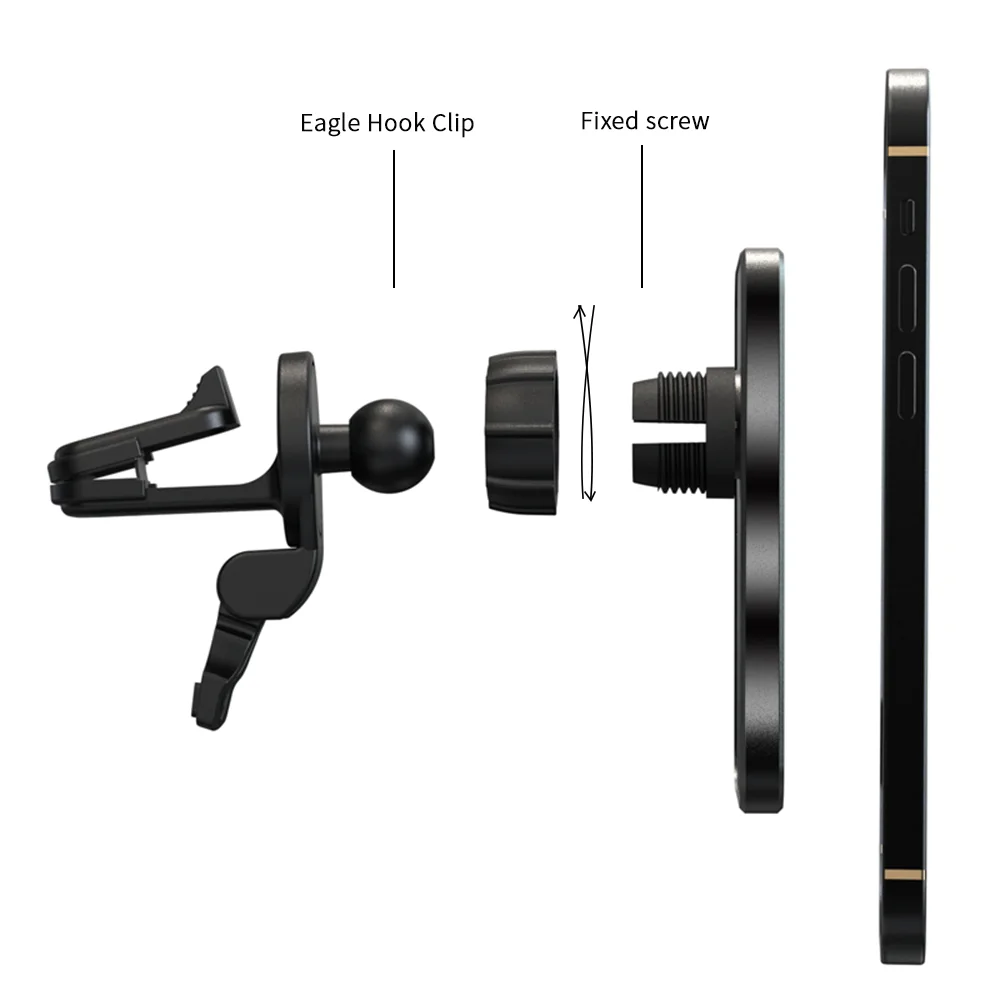 Magnetic Car Phone Holder Wireless Fast Charger in Car Air Vent Mount Stand for iPhone 12 13 14 Pro Max Qi Charging Bracket