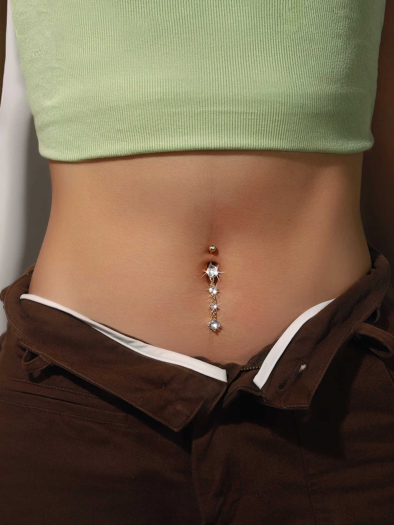 Европа и США Модный Новый Подсолнух изогнутая линия длинный гвоздь для пупка