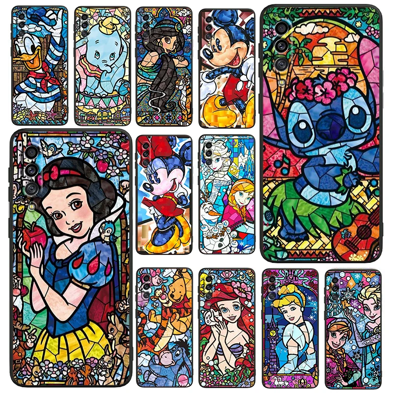 

Disney retro color art For Samsung Galaxy A90 A80 A70 S A60 A50S A30 S A40 S A2 A20E A20 S A10S A10 E Black Phone Case
