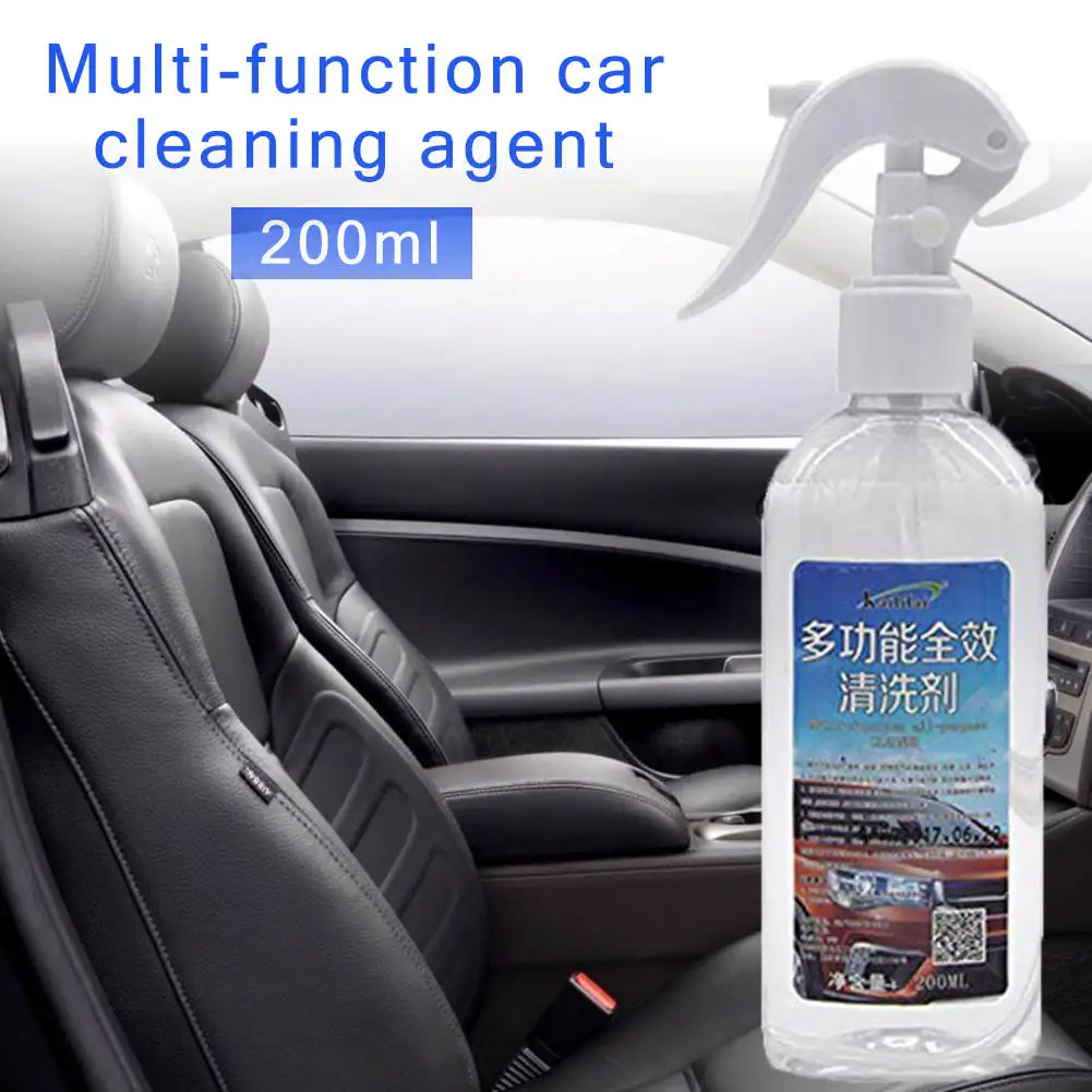 

200ml Multi-purpose Foam Cleaner Anti-aging Cleaning Car Interior Leather Seat Spray Foam Cleaner Home Cleaning Foam Spray