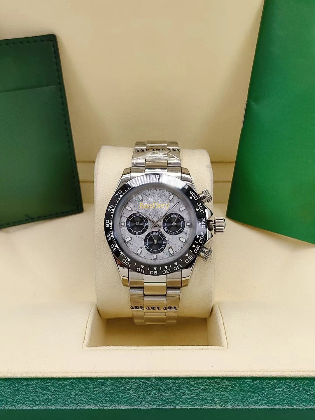 Роскошные мужские часы с логотипом 40 мм нержавеющая сталь 904 и сапфировое зеркало