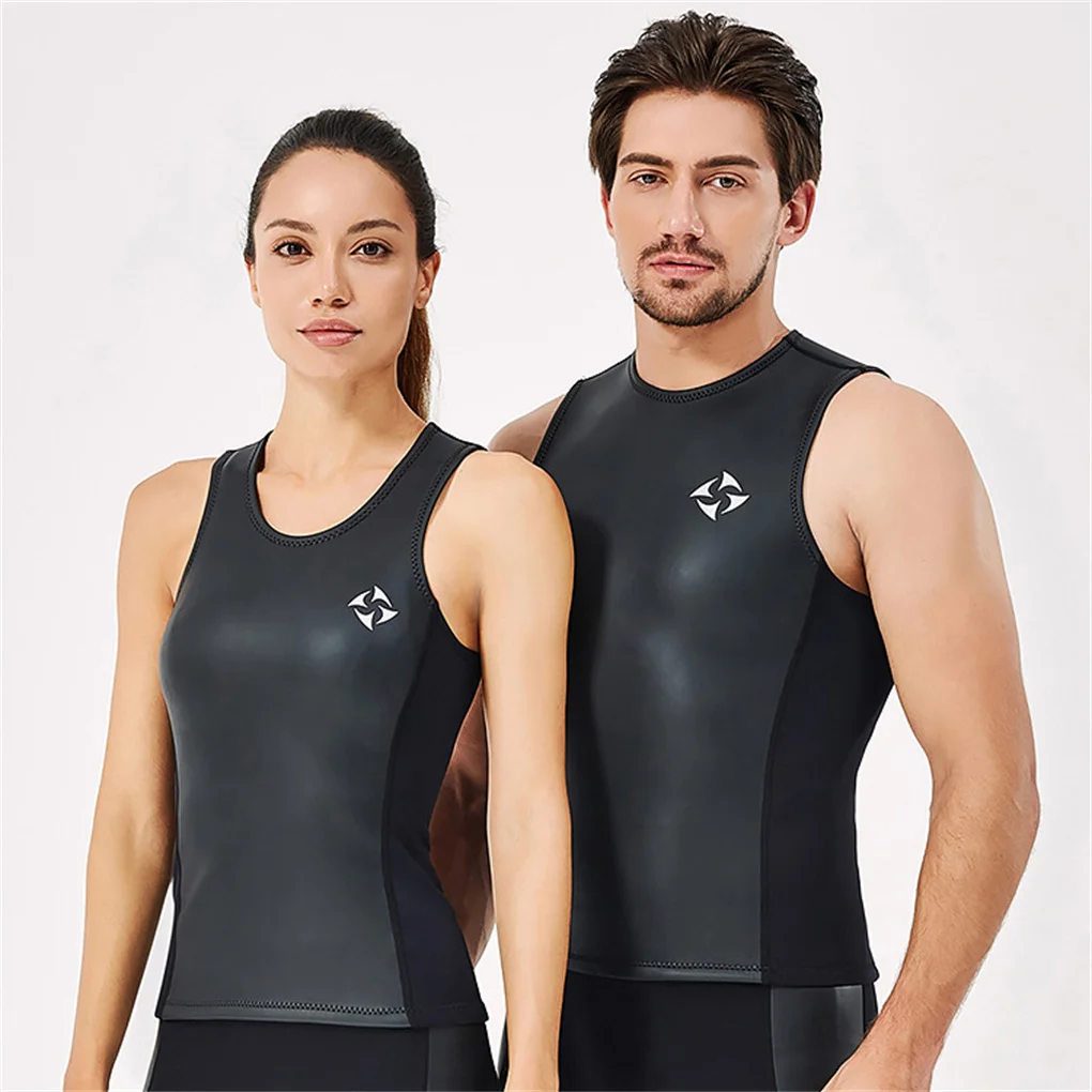 

DIVE SAIL 2MM Sleeveless Short Pants Wetsuit Rash Guards Textile Technology Girls Surfing Snorkel Suits male vest XL