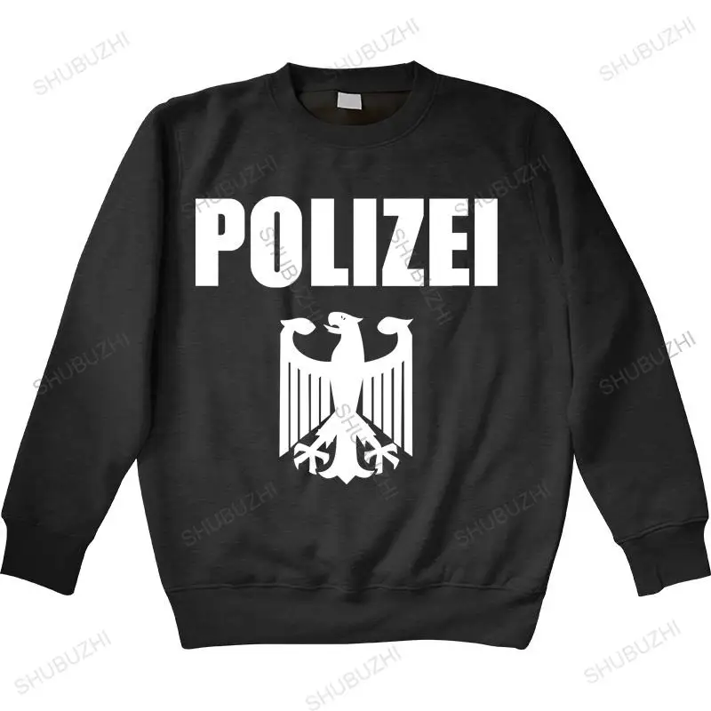 Хлопковая толстовка мужская весенняя Create Your Own Германия Polizei Office Toutes Les Tailles теплая