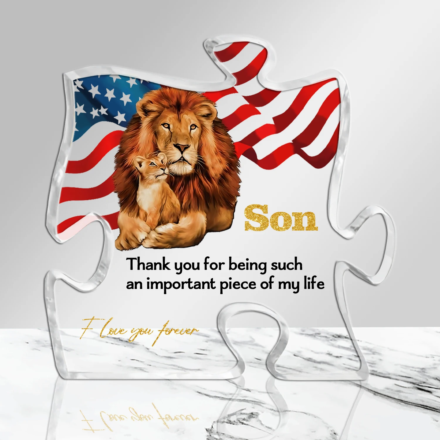 Акриловый Подарок На День Рождения От Родителей До Сына Праздничная Фигурка