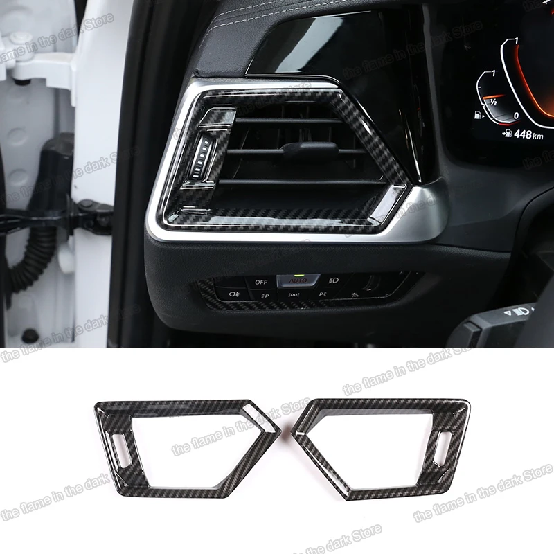 

Углеродное волокно для Bmw 3 4 серии G20 g22 g26 g23 рамка для приборной панели автомобиля с вентиляционным отверстием аксессуары для украшения 2020 ...