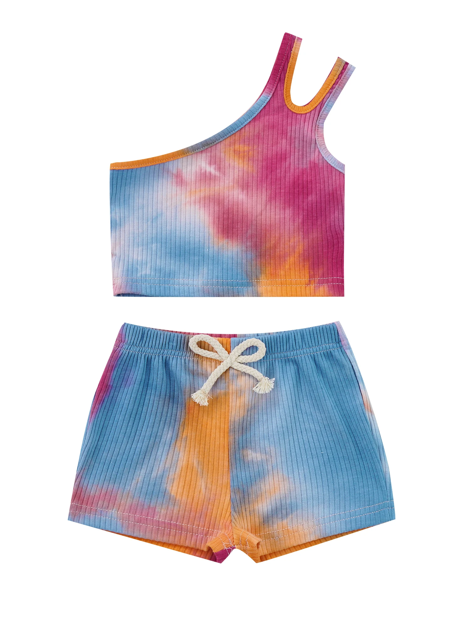 

Cute Floral Print Ruffle Sleeve Toddler Baby Girl Summer Dress with Matching Bow Headband 2Pcs Outfit Set