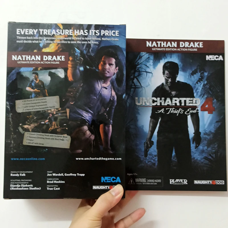 NECA Uncharted 4 A краж с концом Нейтан Дрейк экшн-фигурка игрушки сборная кукла