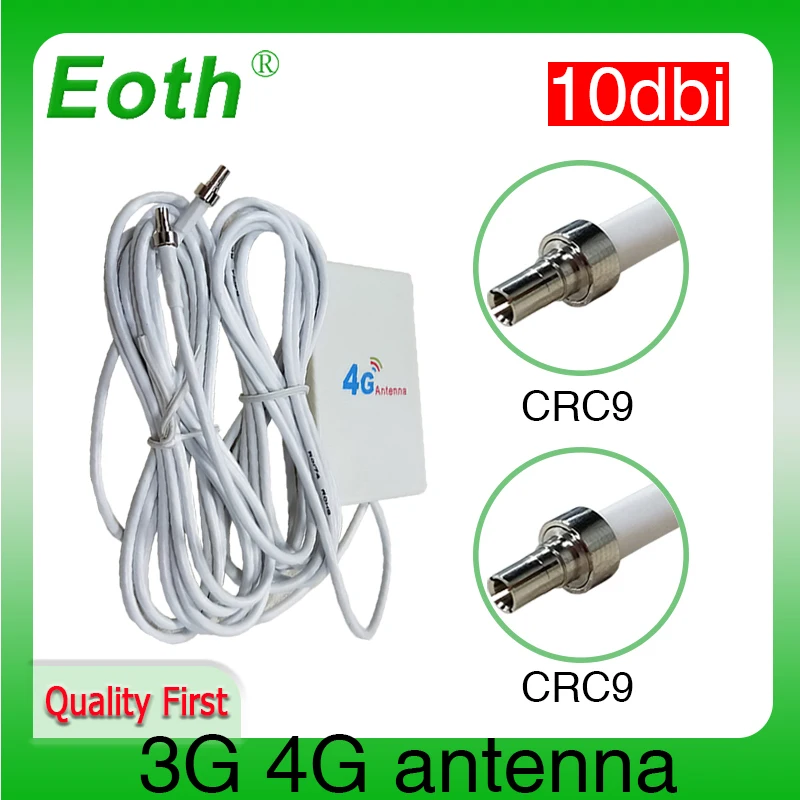 

Eoth 3G 4G lte antenna 10dbi CRC9 Connector Plug antenne router external repeater wireless modem antene