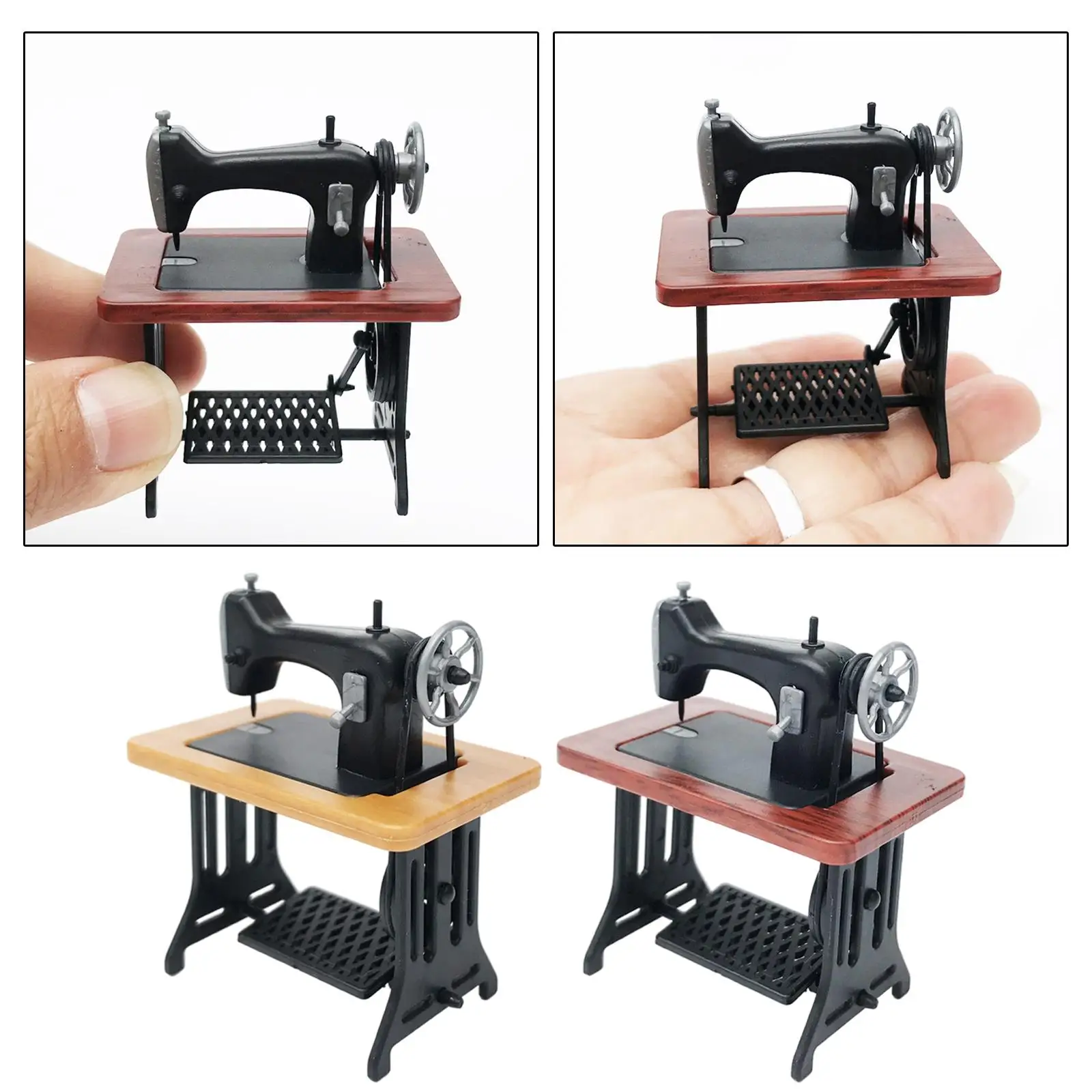 

Miniature Dollhouse Furniture Sewing Machine Vintage for Dolls House Toys