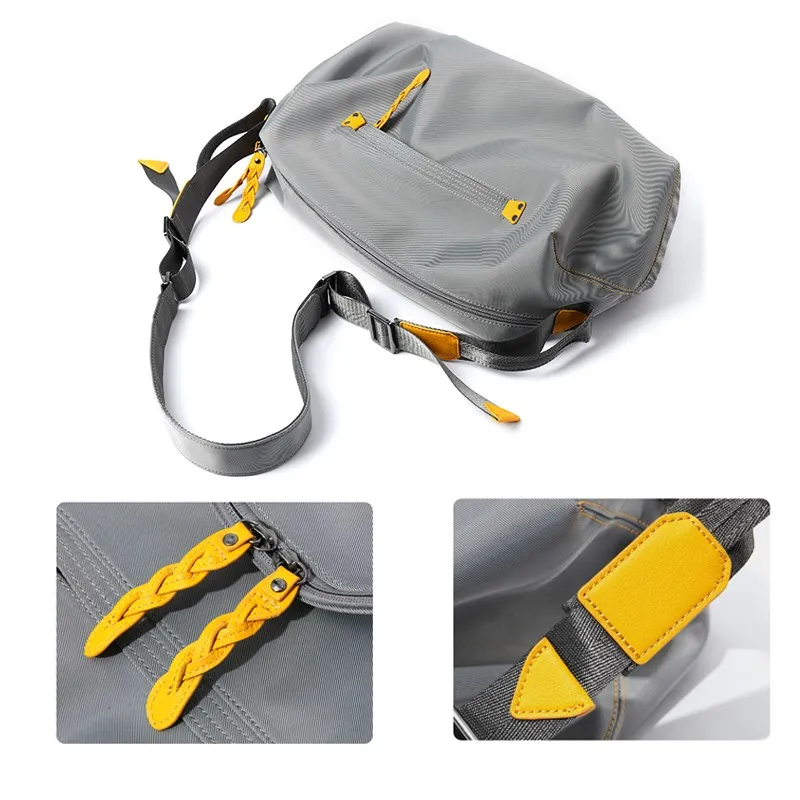 Oxford Crossbody Sling Bag Men Zipper Large Capacity Waterproof Multifunction Fashion Design For Teenage Shoulder Travel Bags