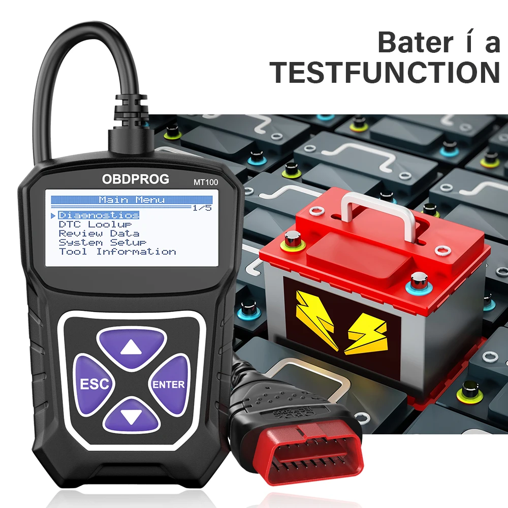 OBDPROG MT100 OBD2 диагностический инструмент профессиональный считыватель кодов