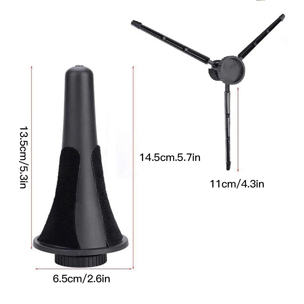 

Foldable Clarinet Tripod Stand Portable Oboe Holder ABS Wind Instruments Accessory