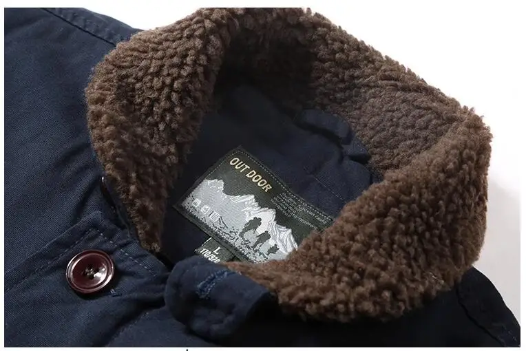 Мужские зимние куртки флисовые теплые пальто куртки-бомберы парки