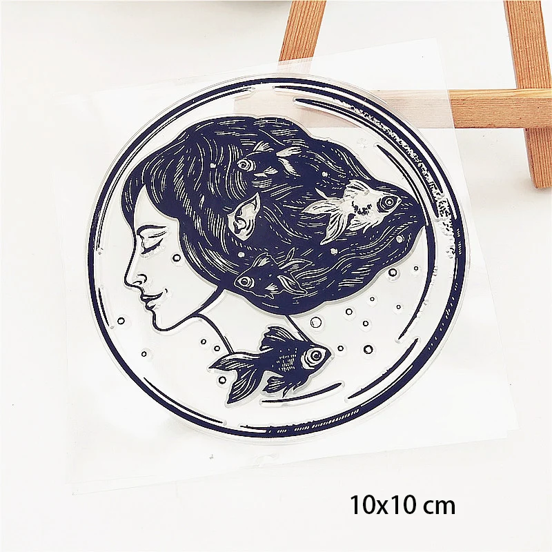 Прозрачные штампы с растениями на день матери для самостоятельного скрапбукинга