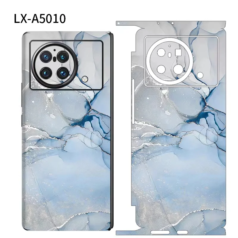 

Marble Grain Decal Skin 3M flim for Vivo X Fold2 Back Screen Protector Film Cover Wrap Durable Sticker Vivo X fold