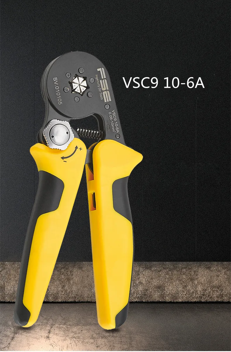 Crimping pliers tools  adjustable tools   VSC9 10-6A 0.08-16mm2 23-7AWG for tube type needle type terminal manual