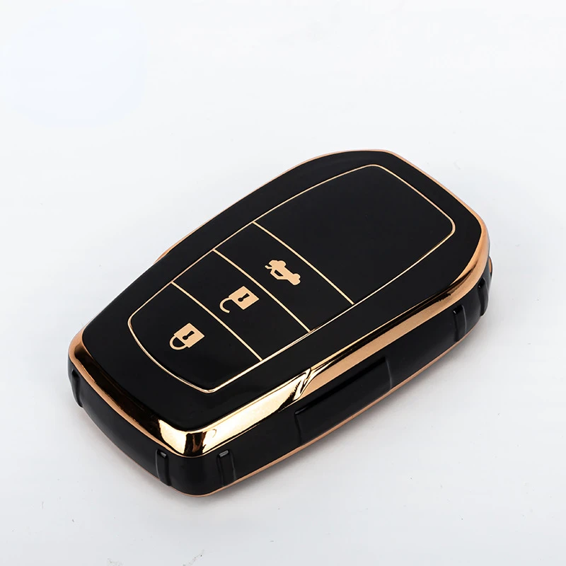 

Чехол для автомобильного ключа с 2 и 3 кнопками для Toyota RAV4 HARRIER Hilux Fortuner Land Cruiser Crown Highland Prado Yaris Cross Aygo X 2022