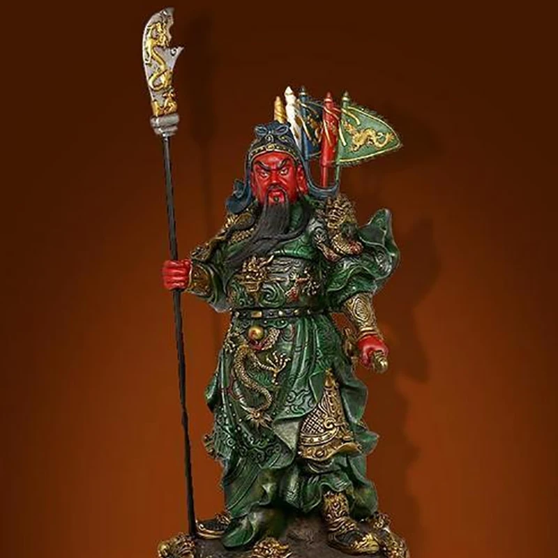 Boeycjr Статуя Guan Yu из обсидиана Отпугивает злых духов Колье и подвеска Модные украшения Силовое колье для мужчин.