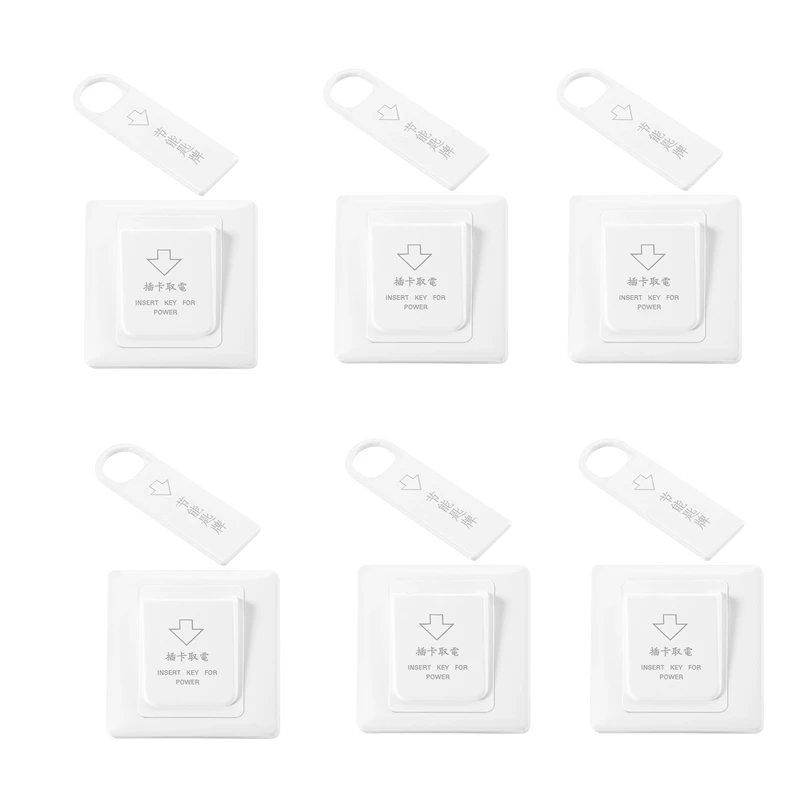 

Best 6X High Grade Hotel Magnetic Card Switch Energy Saving Switch Insert Key For Power