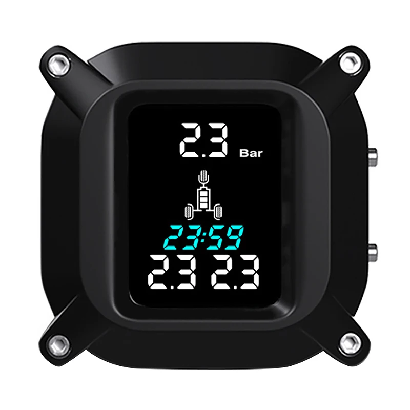 Трехколесный велосипед éTanche Moto SystèMe de Surveillance la Pression des Pneus en Temps RéEl TPMS éCran LCD Sans Fil