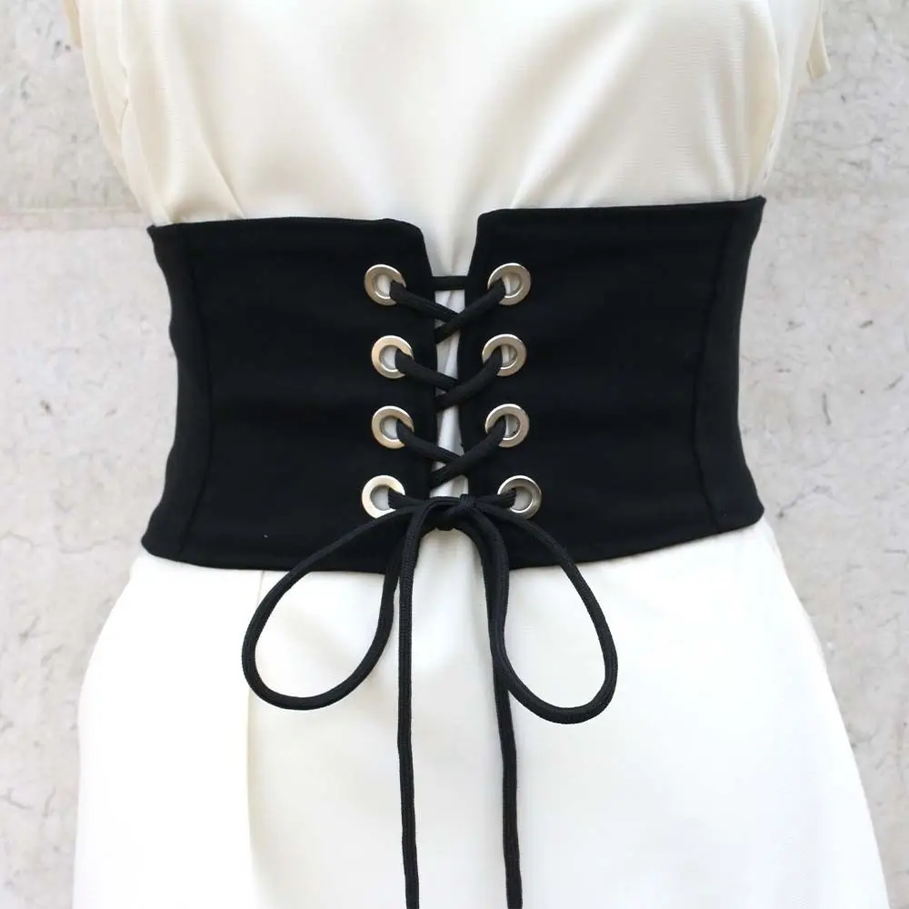 

Bandage Knotted Bow Dress Corset Skirt Decorations High Waist Wide Waist Belt Cummerbunds Adjustable Female Waistbands